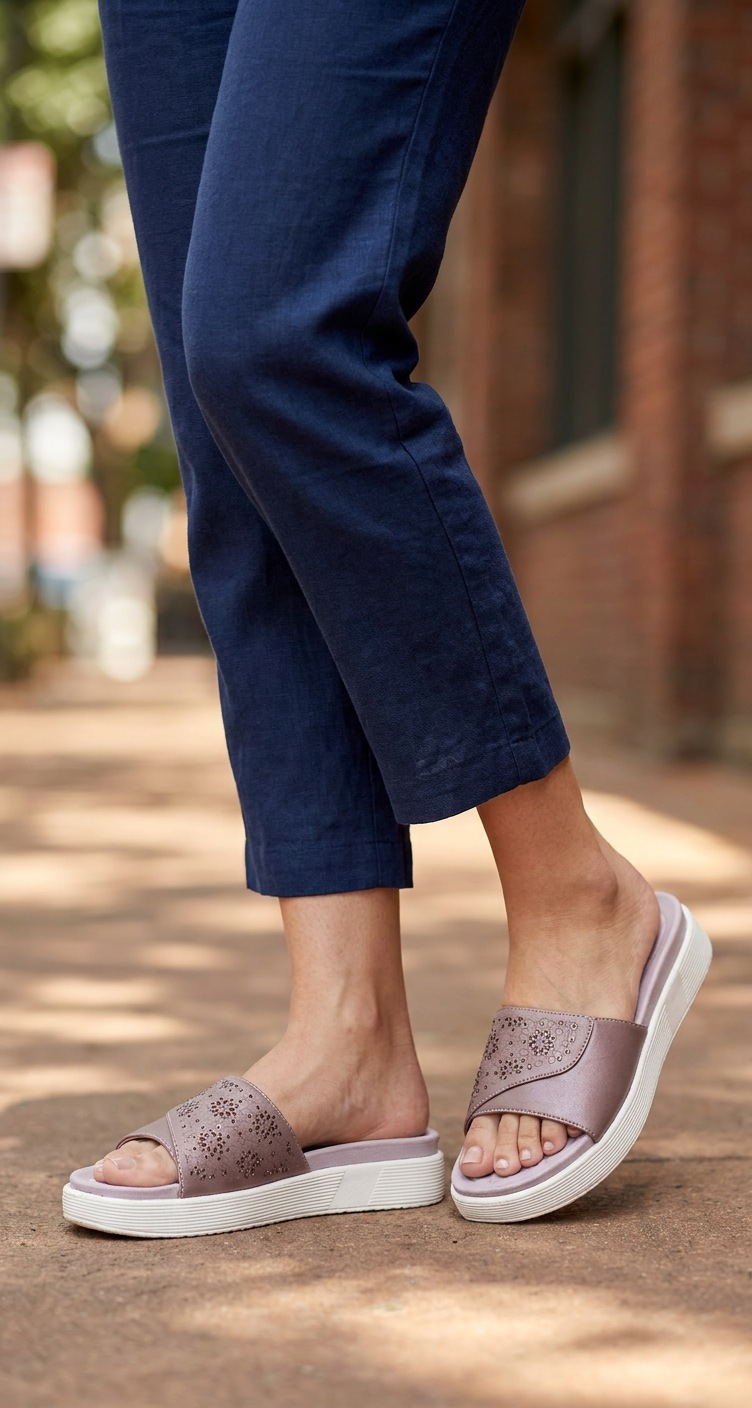 Comfort soft block wedges